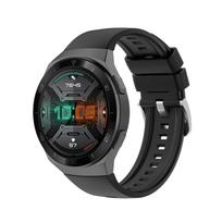 Skirta HUAWEI Watch GT 2E originaliam 22 mm silikoniniam laikrodžio dirželiui išmaniajai apyrankei, skirta huawei gt 2e gt2e GT2e apyrankės pakeitimui For HUAWEI GT 2E juoda