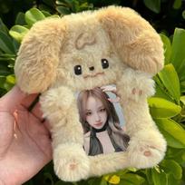 Plush Card Holder Storage Bag Decorative Pendant One Size