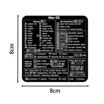 Spartieji klavišai Lipdukas Apple Mac OS Sistemai Spartieji klavišai Lipdukas 13-16  MacBook Pro 13 /Air 13 Windows Delno atrama Mac OS-B