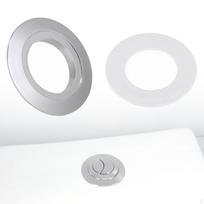 38mm iki 48mm 58mm Tualeto mygtuko keitiklio plokštės tarpinė, žiedai, Pakeitimas, Tualeto dvigubo nuleidimo Black black