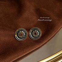 Elegantiški 925 sidabro auskarai smeigės su perdėtu dizainu, įkvėpti Kinijos brown
