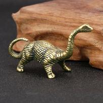 Tigras Karalius Gaudantis Elnią Drakoną ir Dinosaurą Statulėlė Mažas Ornamentas Antikinio Bronzos Gyvūno Miniatiūra Namų Stalo Dekoracijos Rankdarbis Deer black