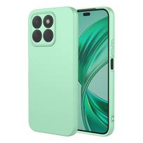 Naujas lankstus skysto silikono dėklas Honor X8C X7C X6B X8B X7B X8a X7a 4G 5G Apsauginis dangtelis Buferis Capa Korpusas Fundas Coque Honor X6b šviesiai žalios spalvos