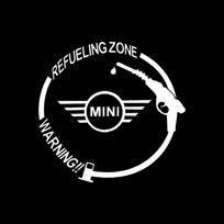 Automobilio ženkliukas Viniliniai Atspindintys Degalų bako dangtelio Lipdukai Dekalas Priedai Mini Cooper One S Clubman R50 R53 R56 R60 F55 F56 R57 R58 R59 balta