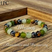 1PC Ladies Bohemian Bracelet - Natural Green, August Birthstone Jewelry, Daily & Special Occasion Bracelets įvairiaspalvis