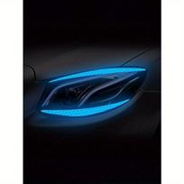 1 pora atspindinčių automobilių priekinių žibintų antakių lipdukų one-size mėlyna