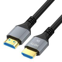 HDMI 8K 60Hz HD kabelis, monitorius, televizorius, nešiojamas kompiuteris, projektorius, priedėlio kabelis 1M
