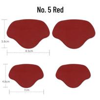 Microfiber High-Adhesion Self-Adhesive Shoe Repair Patch for Heel and Inner Lining raudona