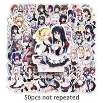 50 Seksualių Anime Tarnaitės Lipdukų: Japoniško stiliaus grožio dekoracijos kompiuteriams
