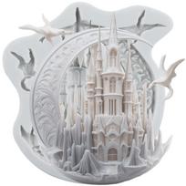 Castle Silicone Mold Moon Castle Fondant Molds Cake Decorating Tools Theme Cake Dessert Decorated Chocolate Candy Mold pilka spalva