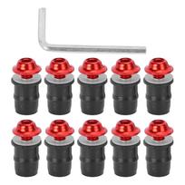 10 vnt. Motociklo M5x16mm 0,6 col. Priekinio stiklo varžtų rinkinys Universalus su raktu