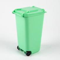 Mini staliniams kompiuteriams skirtos šiukšliadėžės plastikinės šiukšliadėžės su dangčiu žalia