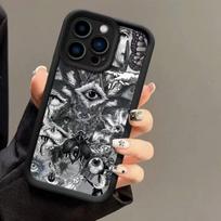 Silicio karbido Velnio akies dėklas iPhone 17 Pro Max/16/15/14/13 Pro iPhone 7 Plus