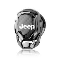 1 vnt. Automobilio mygtuko „Vienu paspaudimu paleidimas“ apsauginis dangtelis-dekoracija Jeep Compass Gladiator Grand Cherokee priedui Renegade Wrangler juoda