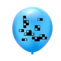 Colio Minecraft Pikselių Gimtadienio Latekso Balionas Šventės Dekoracija Vaikams Linksma Šventė** 6Pcs black