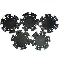 ABS Plastic Poker Chips for Texas Hold'em and Baccarat with Mahjong Coins