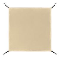 Paplūdimio palapinės galvos dangalas Apsaugos nuo saulės Ypač lengvas brezentas Lauko stovyklavimo markizė Beige 56x56cm