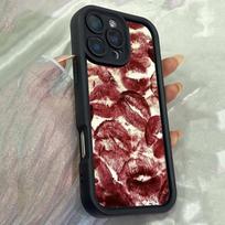 JT1 Abstract Artwork with Red Lips Phone for for iPhone 17 16 Pro Max Samsung S26 Ultra  A17 A26 A07 Xiaomi Redmi Note 14 Pro Plus Soft TPU Case Cover for iPhone 5/5s juoda