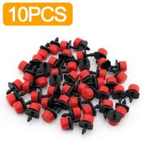 Irrigation Drippers Sprinklers Adjustable Water Dropper Head Sprinkler Flow Head Garden Watering Irrigation System 10PCS(0-5L) raudona