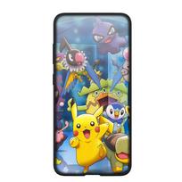 Telefono dėklas Samsung Galaxy S25 S23 S22 S24 Ultra FE Plus A05 A06 A15 A16 A36 A37 A35 A54 A55 A56 A57 A25 A53 A17 Tapetas Pokemon GO Pikachu Dangtelis for Samsung Galaxy J5 Prime rausvai ruda