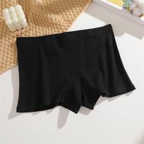 S-XXL Medvilninės Boyshorts Kelnaitės Moterims Tamprios Kvėpuojančios Kelnaitės Seksualūs Dryžuoti Žemo Liemens Šortukai Moteriški Vienspalviai Lingerie S juoda