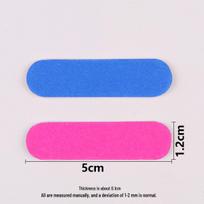 Press-On Nail Files: Double-Sided Mini Wood Files for Manicure, Fine Grit, Non-Shedding Sand, Nail Repair