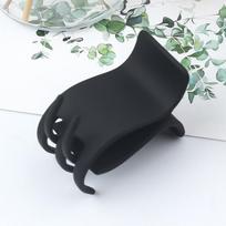 Minimalist Frosted Small Grab Clip Ponytail Hair Clip Versatile Side Hair Clip A2 black