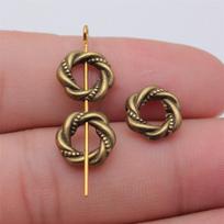 Geometrinės Atviru Raštu Mažų Skylučių Tarpinės Karoliukai Mini Antikinio Bronzos Juvelyrikos Gamybos Amatų Dalys Stilius Karoliai Tarpinė A42-10pcs-11x11mm