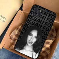 Aktorės M-Megan Fox modelio telefono dėklas, skirtas iPhone 16 15 17 13 14 12 11 Pro Max Plus, juodo korpuso dangtelis iPhone 17pro max