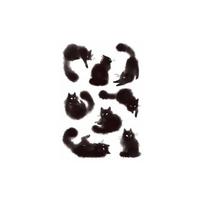 Water Transfer Decals Black Cat Tattoo Stickers Instant Body Art Sticker  Finger Hand Legs Arm Style 2