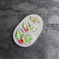 DIY Fondant Cake Cake Decoration Chocolate Silicone Molds Christmas Tree Leaf Mold