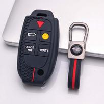 Key Fob Cover for Volvo XC90 XC70 S60 S80 V70 with Keychain Anti-Scratch Guard Shockproof Protection Soft Grip Texture Responsive Button Touch juoda