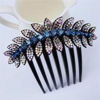 Ponytail Holder Leaves Flower Hairpins Women Hair Comb Hair Claws Korean Barrettes Hair Clips D