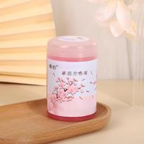 Compact and Portable Solid Air Freshener with Lychee, Lime, and Cherry Blossom Scents for Home & Car Cherry Blossom white