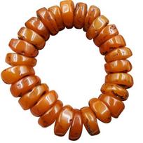 Fashion Natural Amber Beeswax Abacus Beaded Bracelet Hand brown