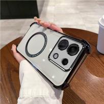 Case for Xiaomi Redmi Note 14S 4G,13 5G,13 4G Clear Magnetic Casing Electroplated Lens Frame Phone Cover Redmi Note 14S 4G juoda