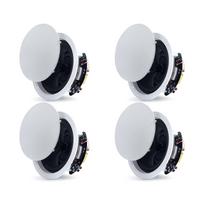 Bluetooth Ceiling Speakers, 165.1 mm, In Ceiling & In-Wall Speaker System with Amplifier, 2-Way, for Damp Humid Placement, Home Theater, Covered