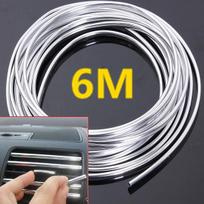 Populiarus 6 metrų chromo liejimo apdailos juostos automobilio durelių krašto įbrėžimų apsaugos dangtelis