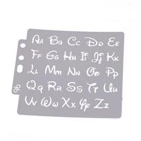 Abėcėlės raidžių trafaretai Šablonų tapyba Scrapbooking Reljefinis štampavimas Albumo kortelė „Pasidaryk pats“ 1pcs