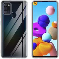 Atsparus smūgiams dėklas, skirtas Samsung Galaxy A21S dėklui, 6,5 colio A 21S A21 dėklo dangtelis silikoninis TPU minkštas telefono dėklas, skirtas Samsung Galaxy A21S dėklams Samsung A21S skaidri