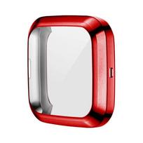 Apsauginis dėklas, skirtas Fitbit Versa Lite / Versa 2 / Versa TPU dangtelis buferiui su ekrano apsauga Smart Watch Korpuso priedai Fitbit Versa Lite raudona