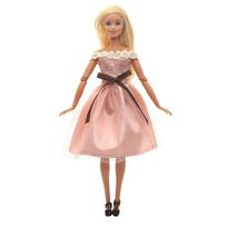 Madinga lėlės suknelė Barbie lėlei Apranga Barbie drabužiams Princesės suknelė 1/6 Lėlių namelio aksesuarai Žaislai vaikams Dovanos rožinė