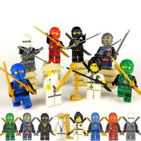 38 stilių nindzių minifigūrėlės statybiniai blokeliai lėlės Nindzė su ginklų figūrėlėmis, plytos, žaislai vaikams