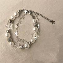 Nauja vintage Crystal Star Pentagram Pearl karoliukų apyrankė moterims Saldi estetiška žavesio apyrankė Harajuku mados papuošalų dovana