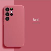 Liquid Silicone Cases For Samsung S23 S22 Ultra S21 S20 Fe S10 Plus Note 20 Ultra A12 A13 A50 A51 A71 A32 A33 A52 A53 5g Cover A71 raudona