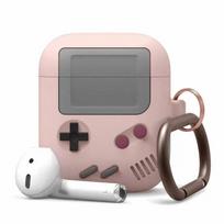 Silikoninio dangtelio dėklo ausinių dangtelis, skirtas AirPods 1/2/3 Pro Case Cover Klasikinis žaidimų grotuvo dizainas airpods 1/2 rožinė