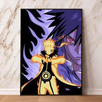 Plakatai ir paveikslai su Naruto personažais, draugų dovanos, sienų lipdukai, klasikinė svetainė, aukšta kokybė 21cm×30cm NoFrame