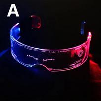 Neoniniai vakarėlis LED šviečiantys akiniai LED akiniai, vielos apšvietimas, skydelis, akiniai, auginimo akiniai, skirti Helovino Kalėdų šventei controllable