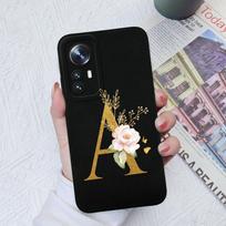 „Xiaomi 11T 12T 11X Pro 12 Lite 12S Pro Ultra 13 Lite“ dėklo dangtelis Matinis smūgiams atsparus skystas minkštas silikonas, gėlių raidės, skirtos „Xiaomi Shell“ buferiui Xiaomi Mi 11T