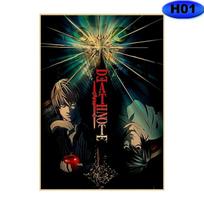 Klasikinis Anime Death Note Plakatas Sieninė tapyba Retro Kraft Popieriaus Spaudiniai Sienos Lipdukas Baro Kambario Dekoracija Tapyba Namų Dekoras Paveikslas 30x21cm